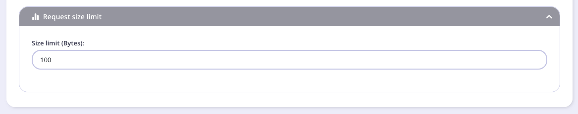 Configure limit