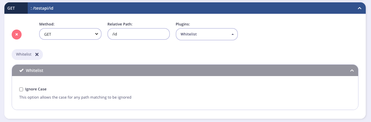 Allow list options